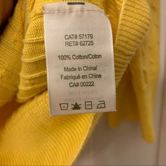 Happy yellow cotton sweater - Picture 3 of 4